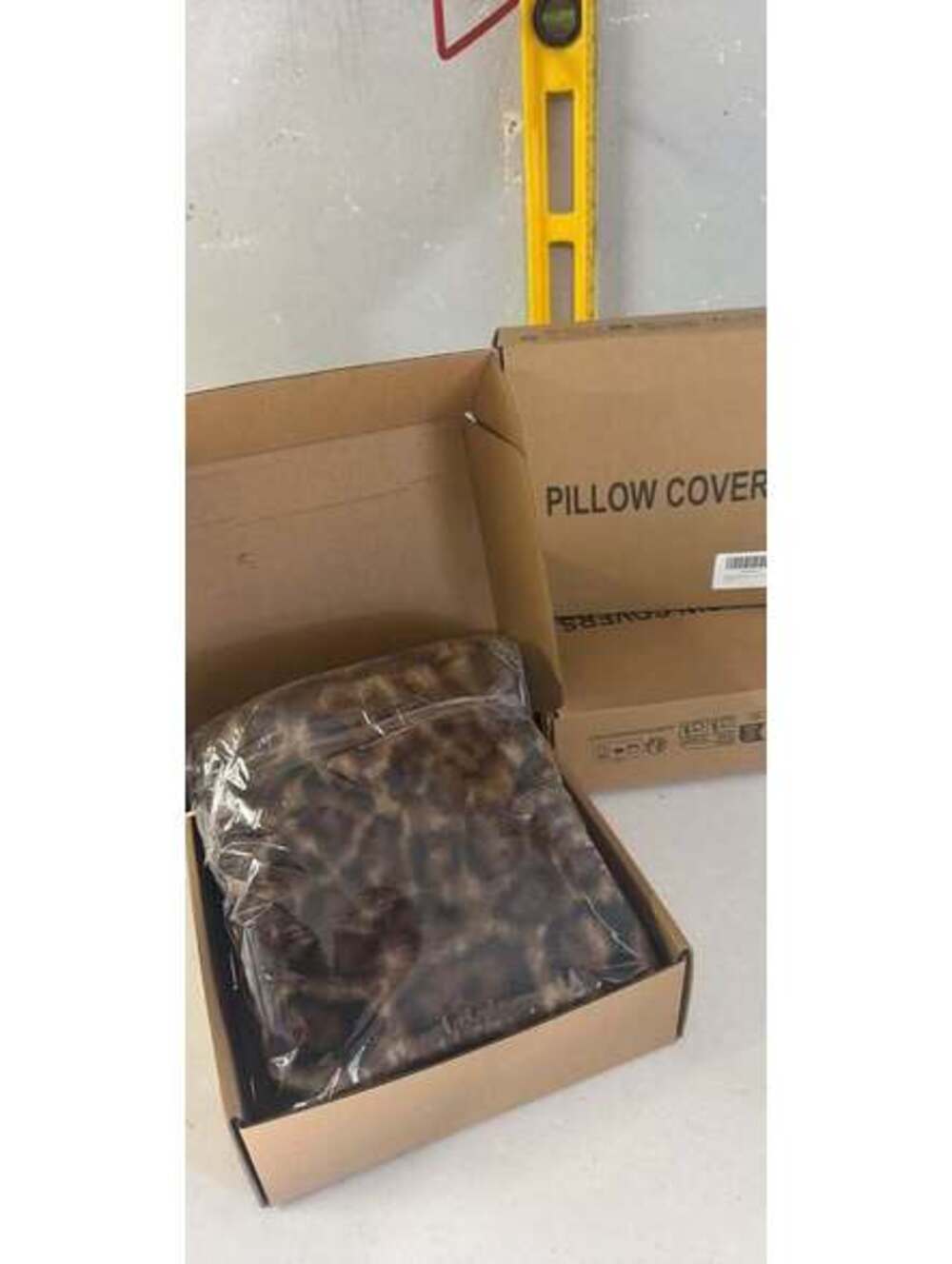 Leopard Print Faux Fur Pillow Covers